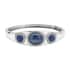 Lapis Lazuli and Austrian Crystal Bangle Bracelet in Stainless Steel (7.25 In) 14.10 ctw image number 3