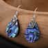 Abalone Shell Pear Drop Earrings in Sterling Silver image number 1