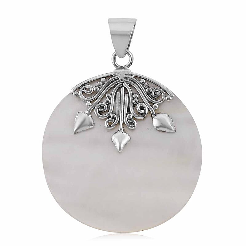 Mother Of Pearl Pendant in Sterling Silver