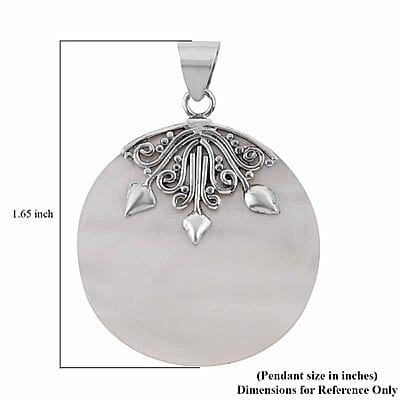 Mother Of Pearl Pendant in Sterling Silver