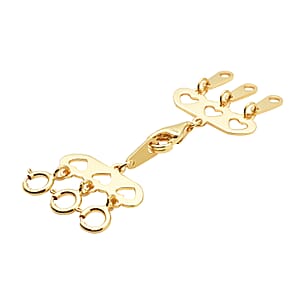 3 Row Hearts Layering Lock in 14K YG Over Sterling Silver with 9mm Lobster Lock and 3pc 5mm Spring Lock, Jewelry Lock, Jewelry Closure, Lobster Clasp Closure
