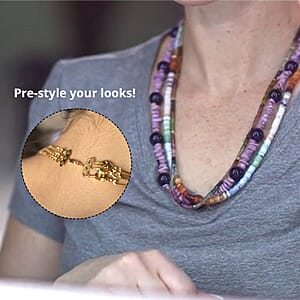 3 Row Hearts Layering Lock in 14K YG Over Sterling Silver with 9mm Lobster Lock and 3pc 5mm Spring Lock, Jewelry Lock, Jewelry Closure, Lobster Clasp Closure