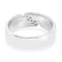 Luxoro 14K White Gold I2 Diamond Band Ring (Size 8.0) 0.15 ctw image number 4