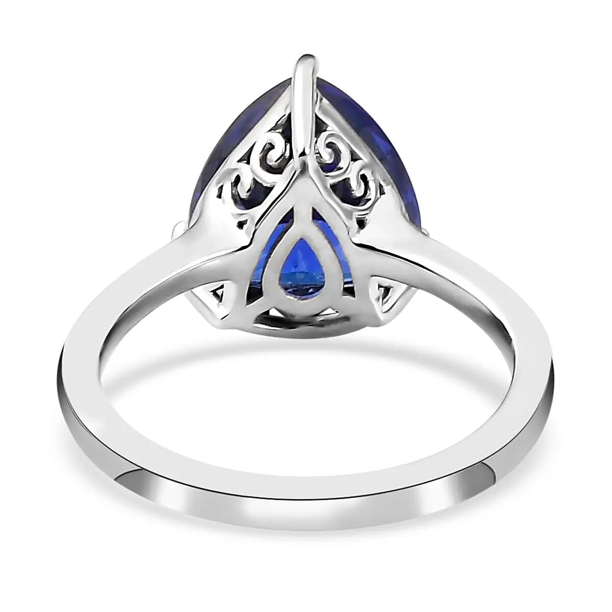Rhapsody 950 Platinum AAAA Tanzanite Solitaire Ring (Size 5.5) 5.60 Grams 4.75 ctw image number 4