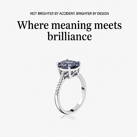 7.5 / Tanzanite / 950 Platinum - Product card gallery slide 3 (10176906395961)