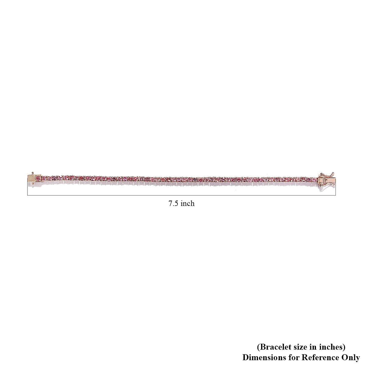 Premium Morro Redondo Pink Tourmaline Tennis Bracelet in Vermeil Rose Gold Over Sterling Silver (7.25 In) 6.10 ctw image number 4