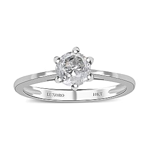 Luxoro G-H I3 Diamond 1.00 ctw Solitaire Ring in 10K White Gold (Size 11.0)