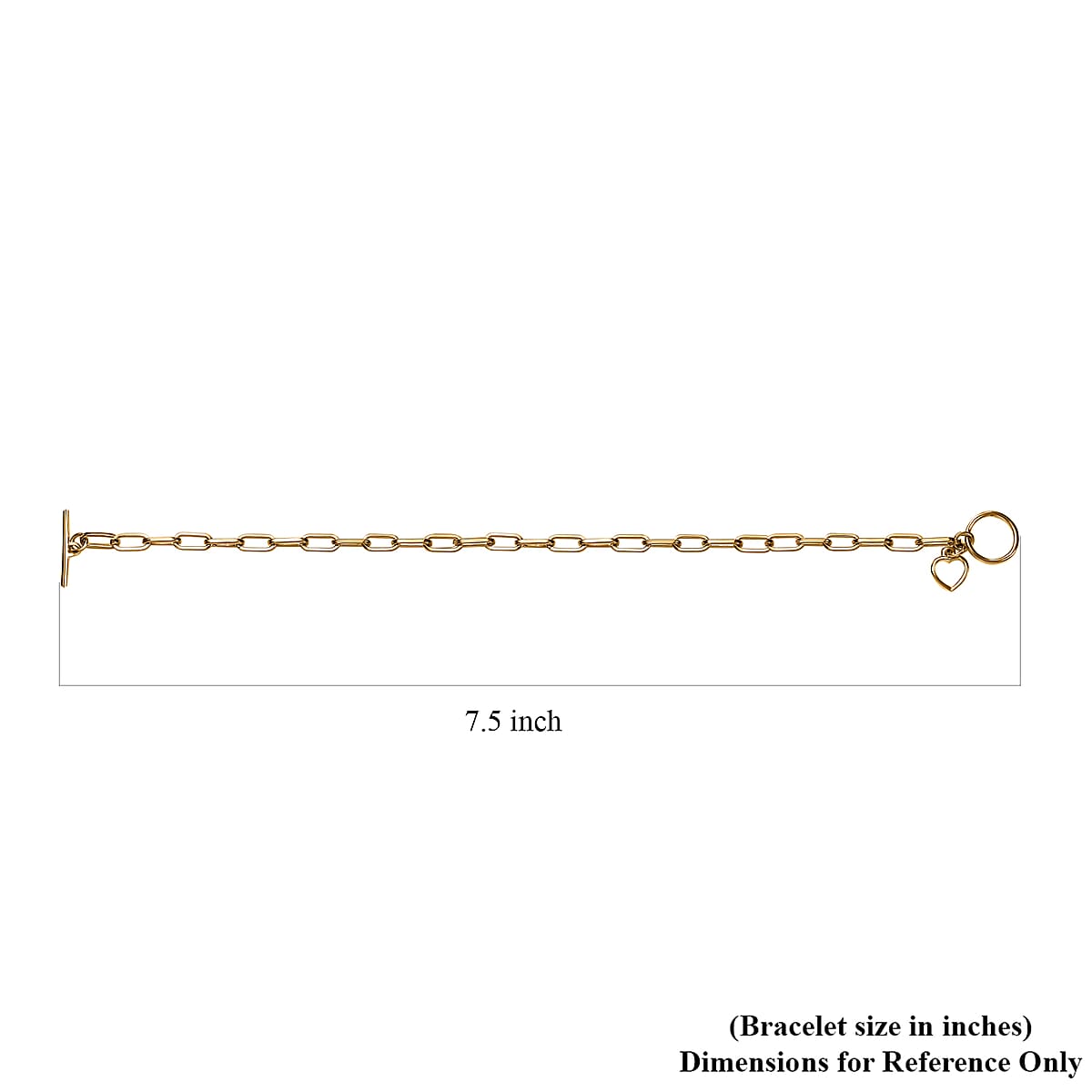 14K Yellow Gold Over Sterling Silver Bracelet (7.50 In) 1.83 Grams image number 3