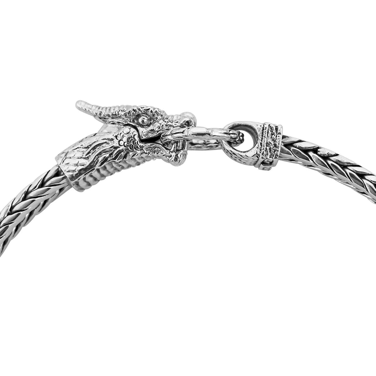 Bali Legacy Sterling Silver Dragon Men's Bracelet (7.25 In) 32.75 Grams image number 3