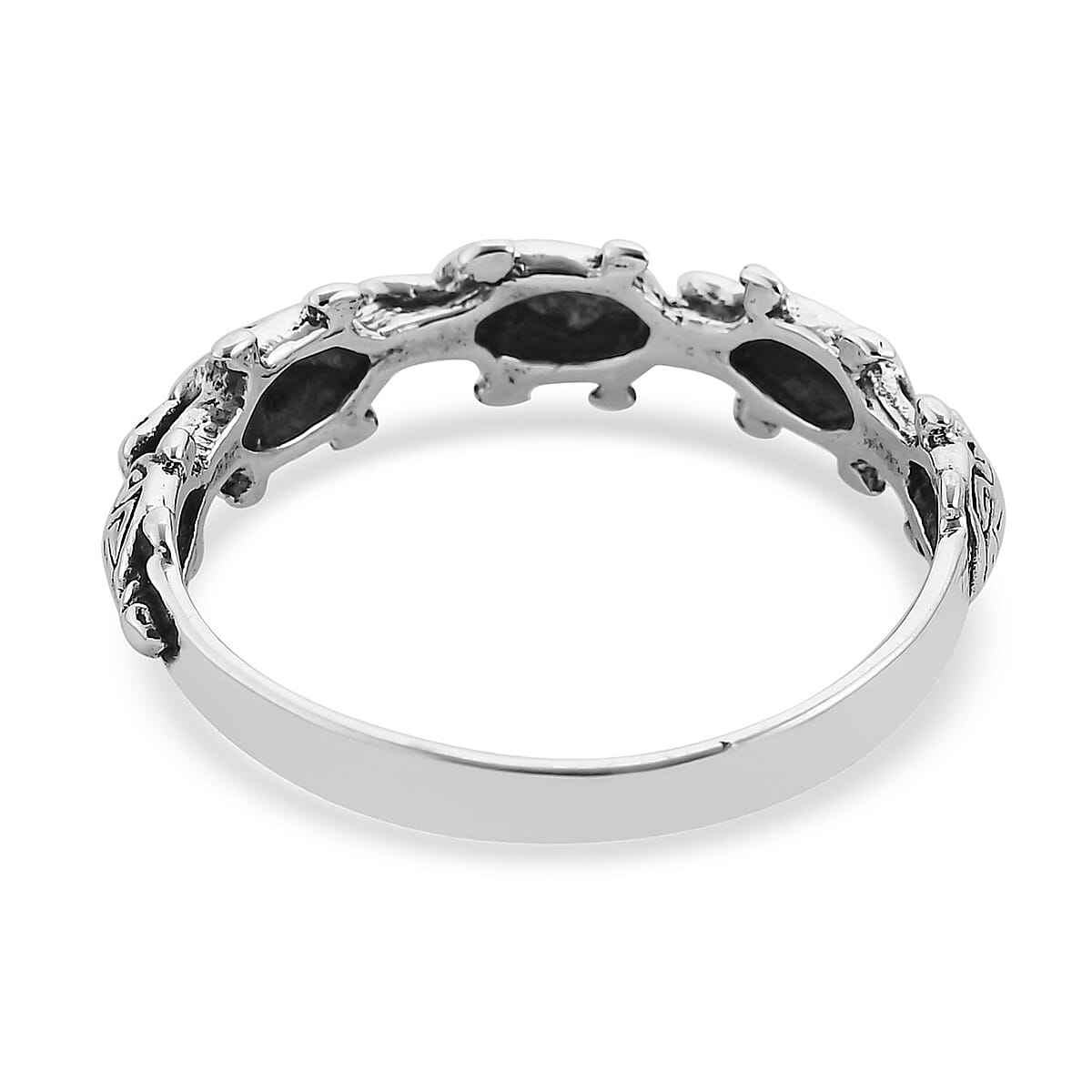 Bali Legacy Sterling Silver Turtle Ring (Size 6.0) 2.70 Grams image number 4