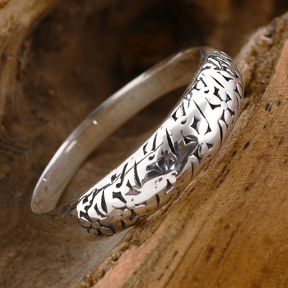 Bali Legacy Sterling Silver Floral Ring 4.50 Grams image number 1