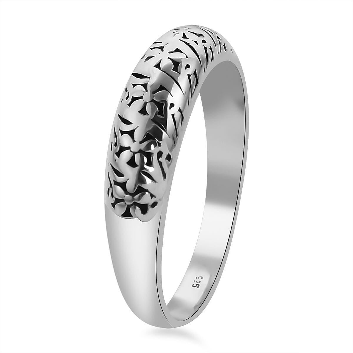 Bali Legacy Sterling Silver Floral Ring 4.50 Grams image number 3