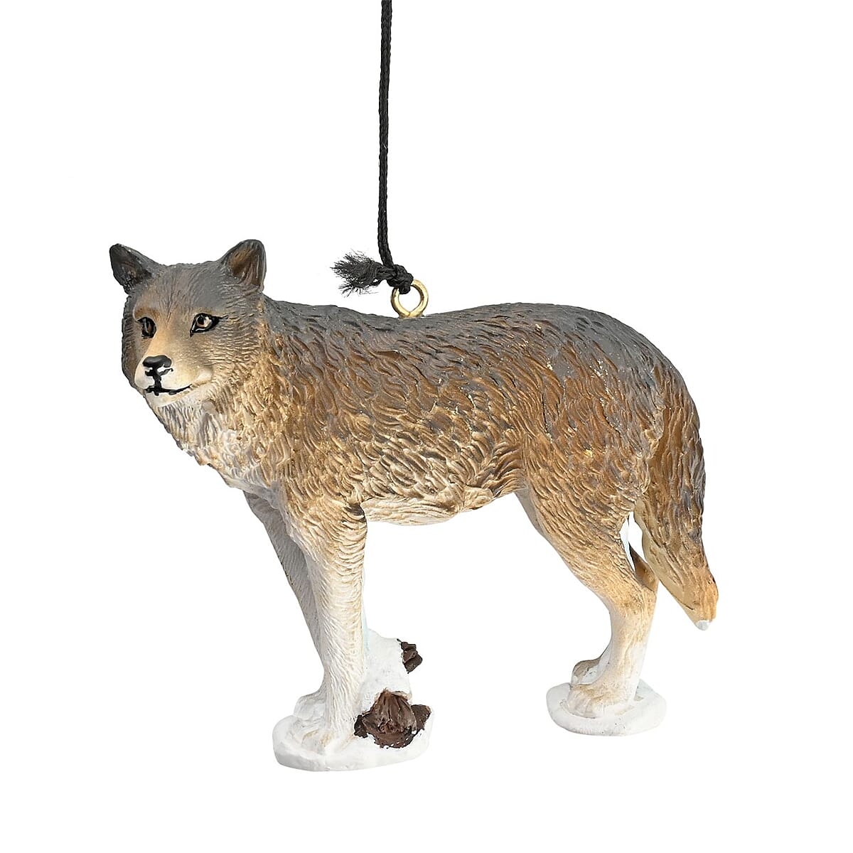 Hand Painted Resin Wolf Chime Bell image number 3