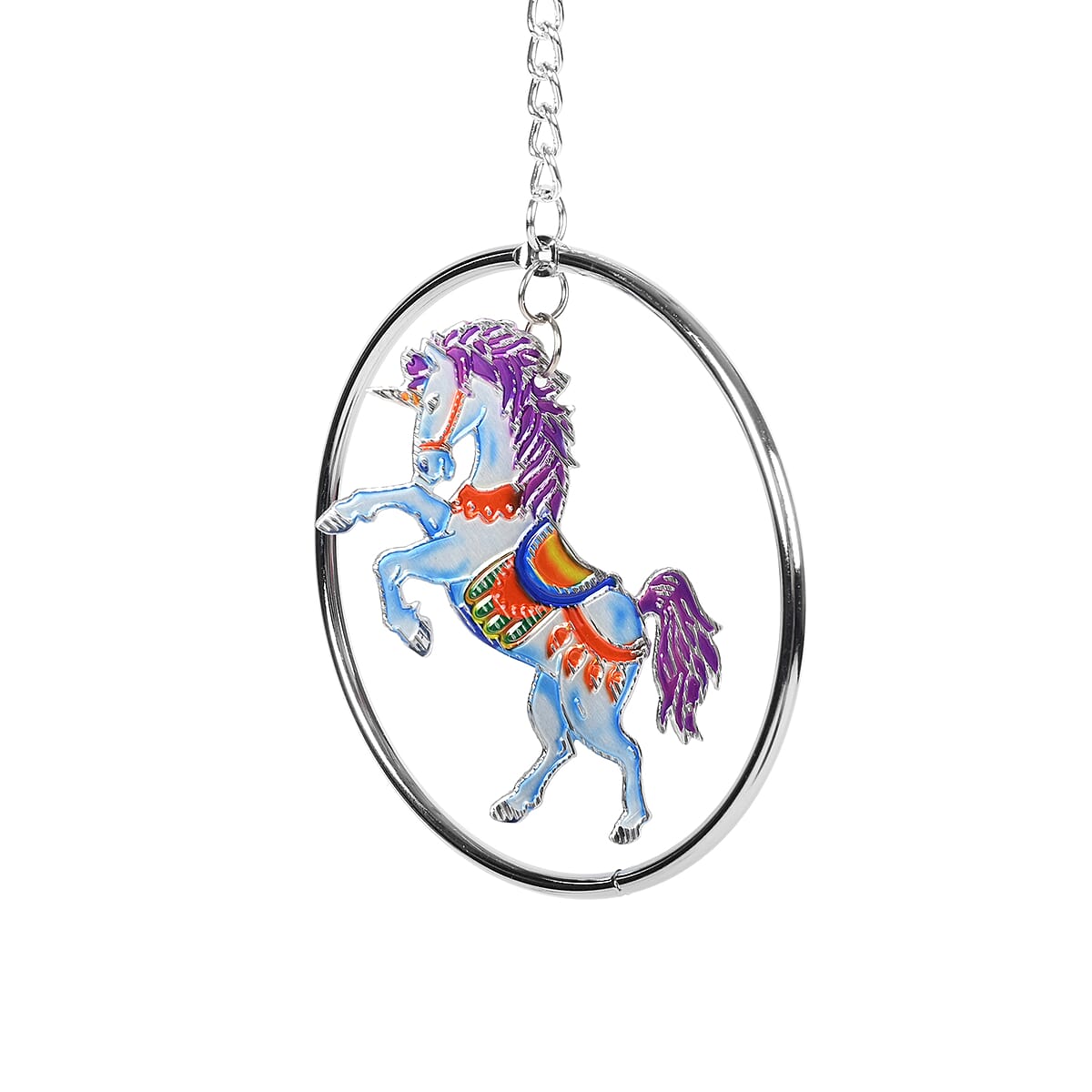 Hand Painted Metal 3-D Chime 30 - Unicorn image number 2