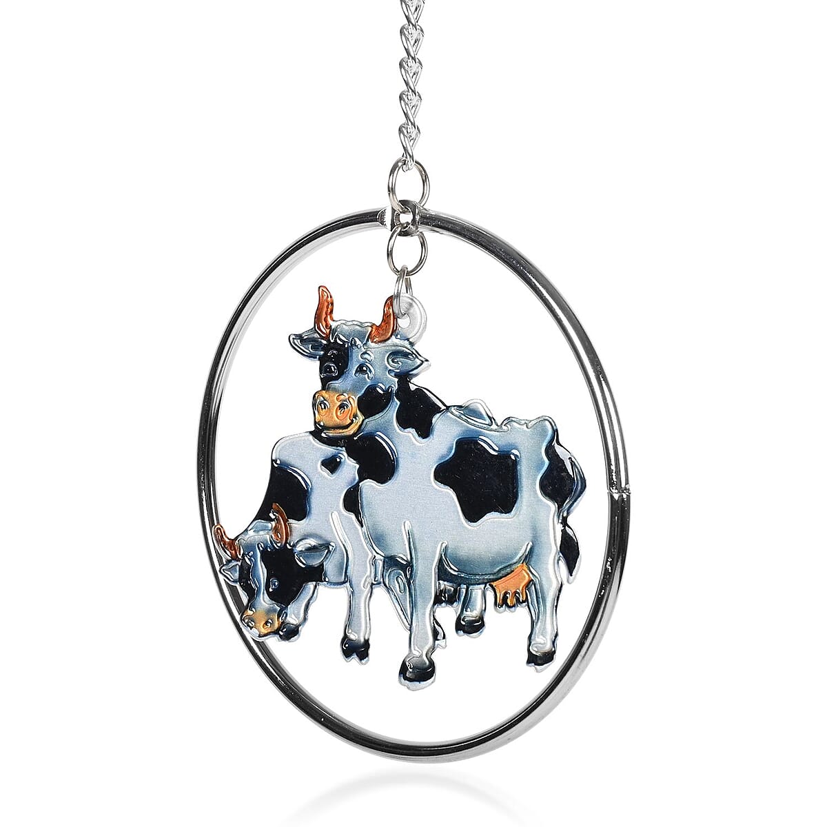 Hand Painted Metal 3-D Chime 30 - Cow image number 3