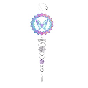 Stainless Steel Magic Kinetic Sculpture Butterfly Wind Spinner