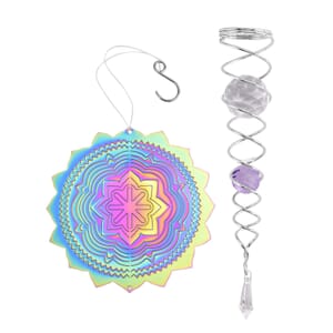 Stainless Steel Magic Kinetic Sculpture Mandala Wind Spinner