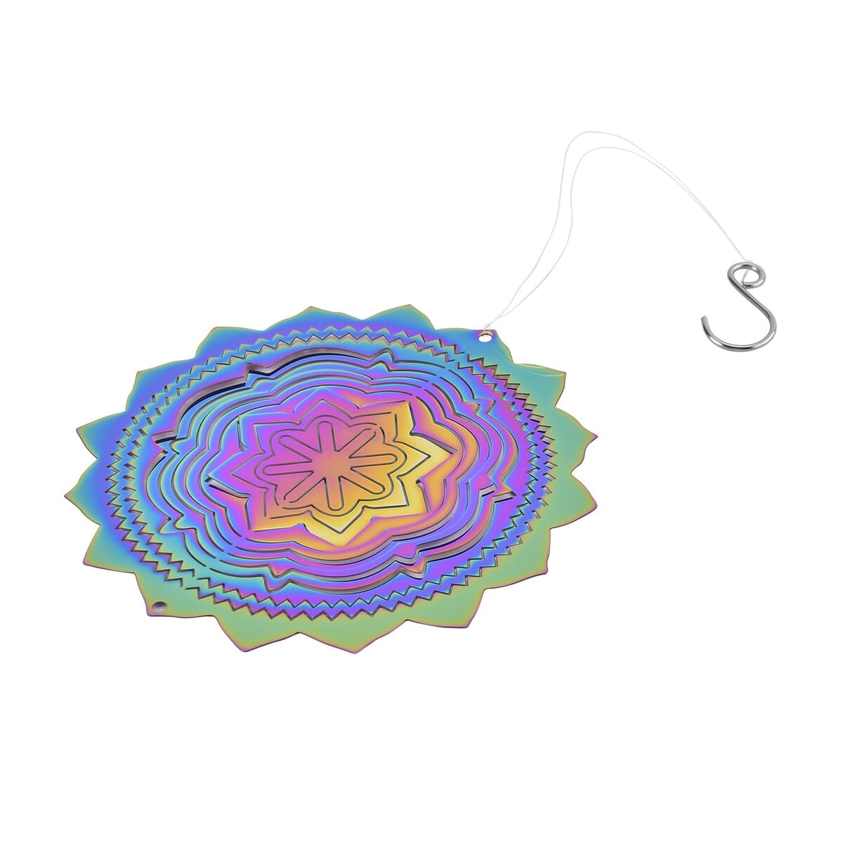 Stainless Steel Magic Kinetic Sculpture Mandala Wind Spinner image number 3