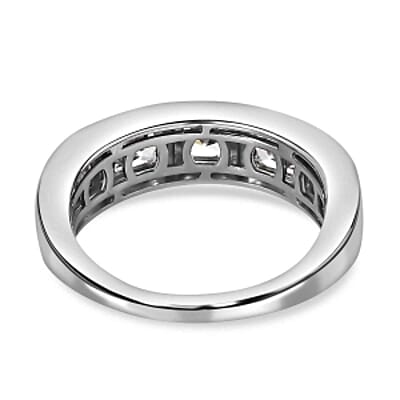 Simulated Diamond 2.76 ctw Ring in Rhodium Over Sterling Silver (Size 9)
