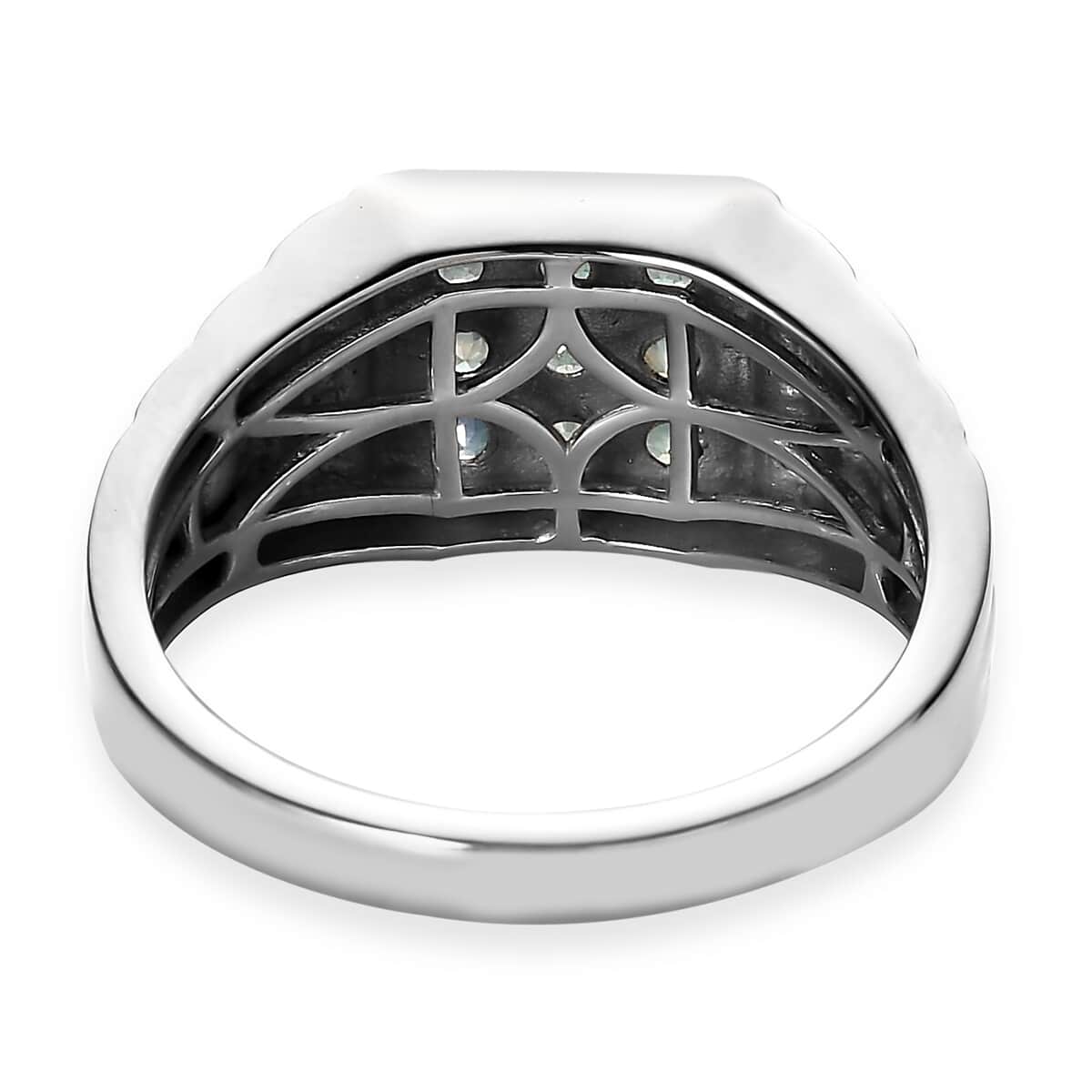 Narsipatnam Alexandrite Men's Ring in Platinum Over Sterling Silver 0.90 ctw image number 4