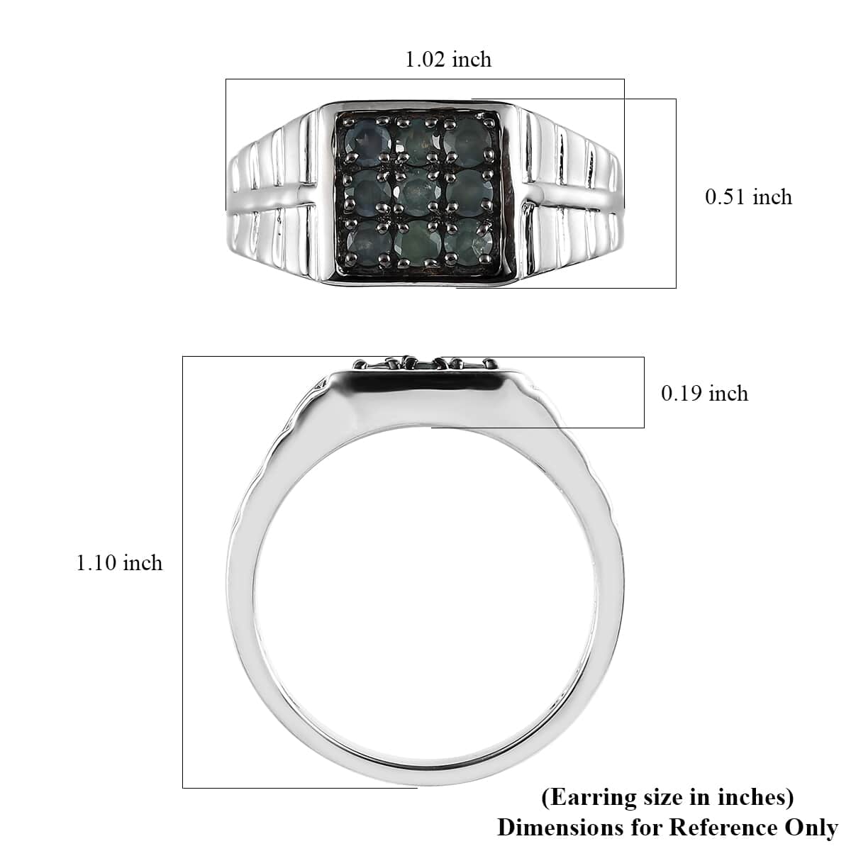 Narsipatnam Alexandrite Men's Ring in Platinum Over Sterling Silver (Size 11.0) 0.85 ctw image number 4
