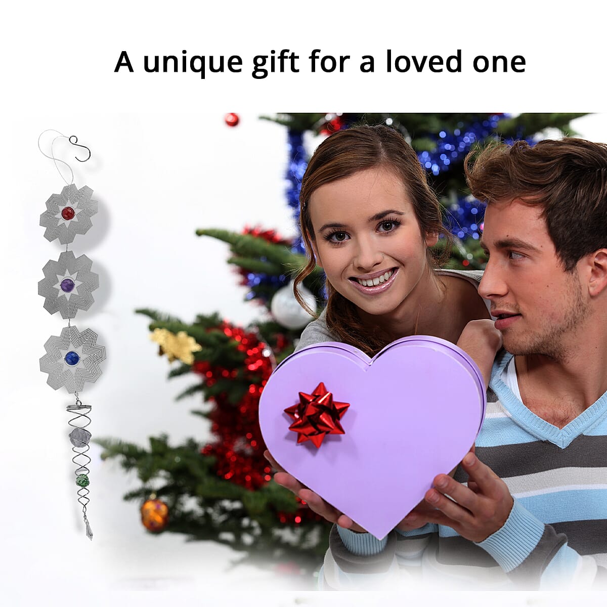 Stainless Steel Magic Kinetic Sculpture 3pcs Floral Wind Spinner image number 4