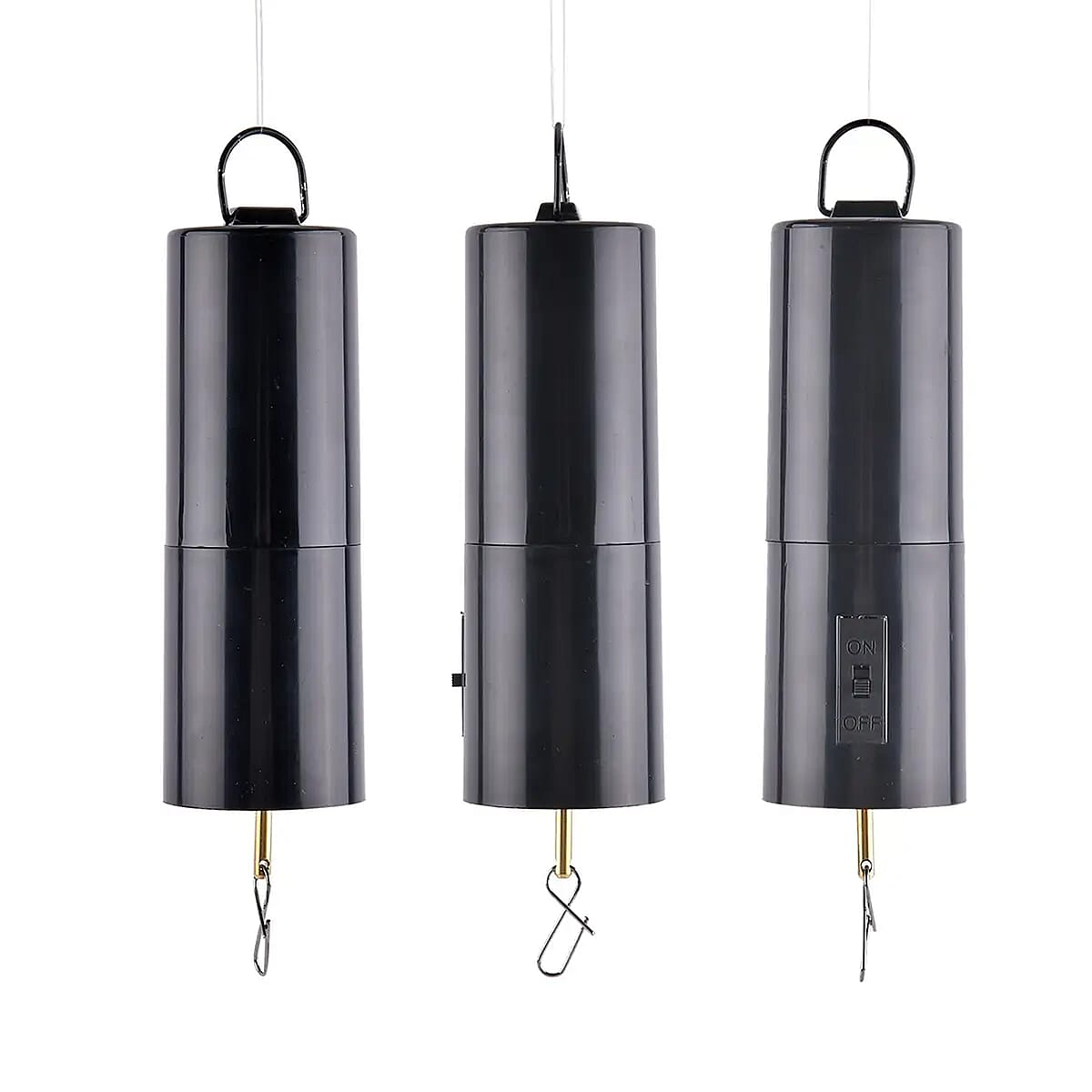 Stainless Steel Magic Kinetic Sculpture 3pcs Floral Wind Spinner image number 6