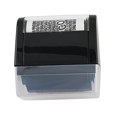Closeout Total Vision Identity Theft Protection Roller Stamp -Black