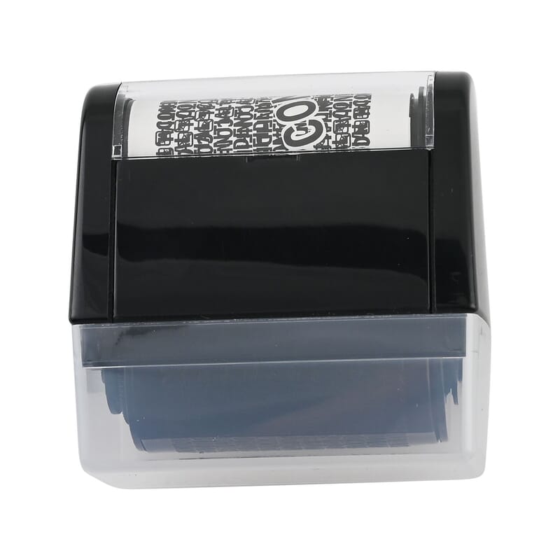 Closeout Total Vision Identity Theft Protection Roller Stamp -Black