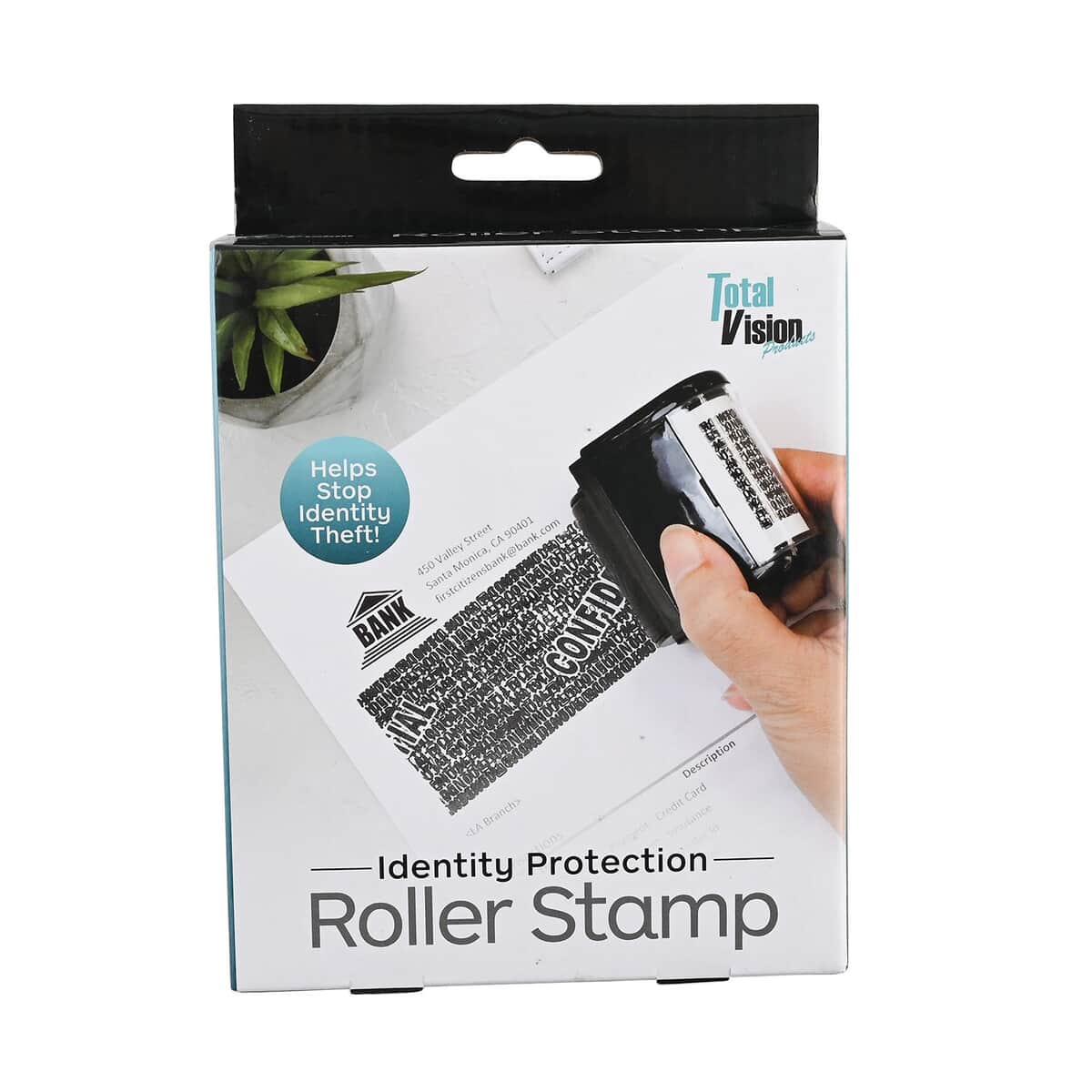 Buy Total Vision Identity Theft Protection Roller Stamp -Black at