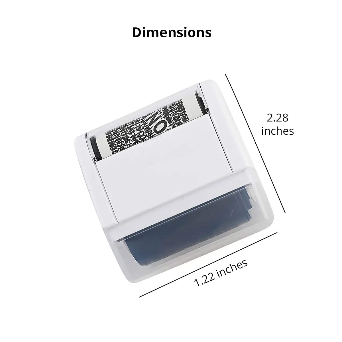 Closeout Total Vision Identity Theft Protection Roller Stamp -White image number 4