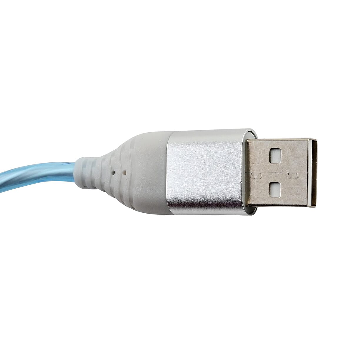 Vista Tech 10ft USB Lightning (Apple) LED Flowing Charging Cable -Blue image number 1