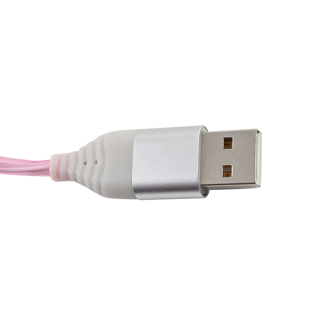 Vista Tech 10ft USB Lightning (Apple) LED Flowing Charging Cable -Pink image number 1