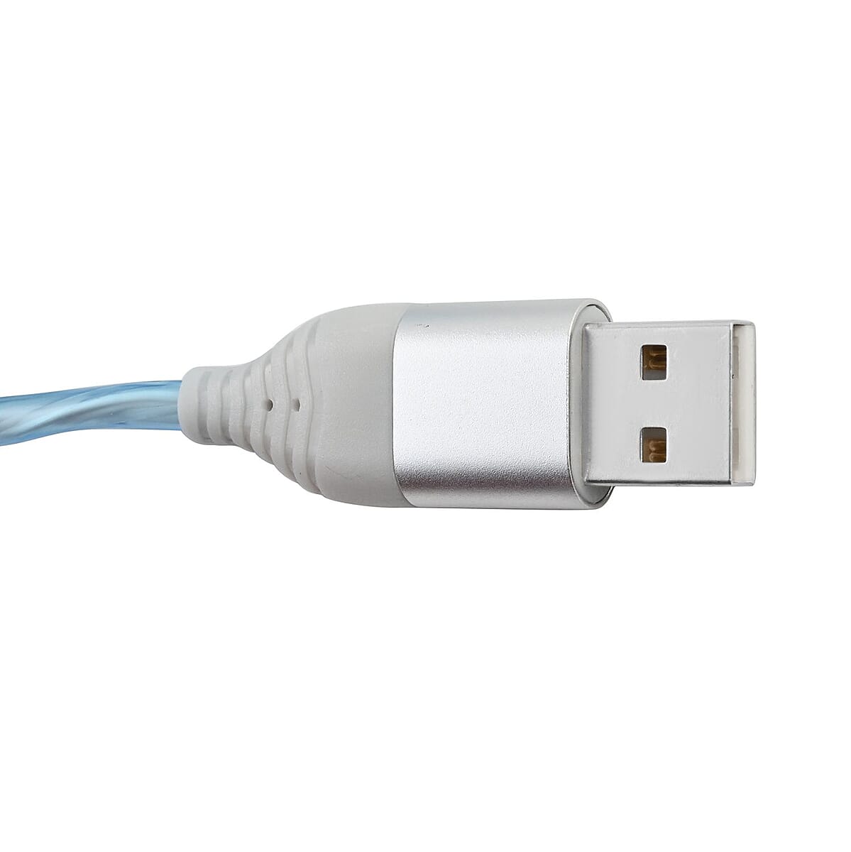 Vista Tech 10ft USB Type-C LED Flowing Charging Cable -Blue image number 1