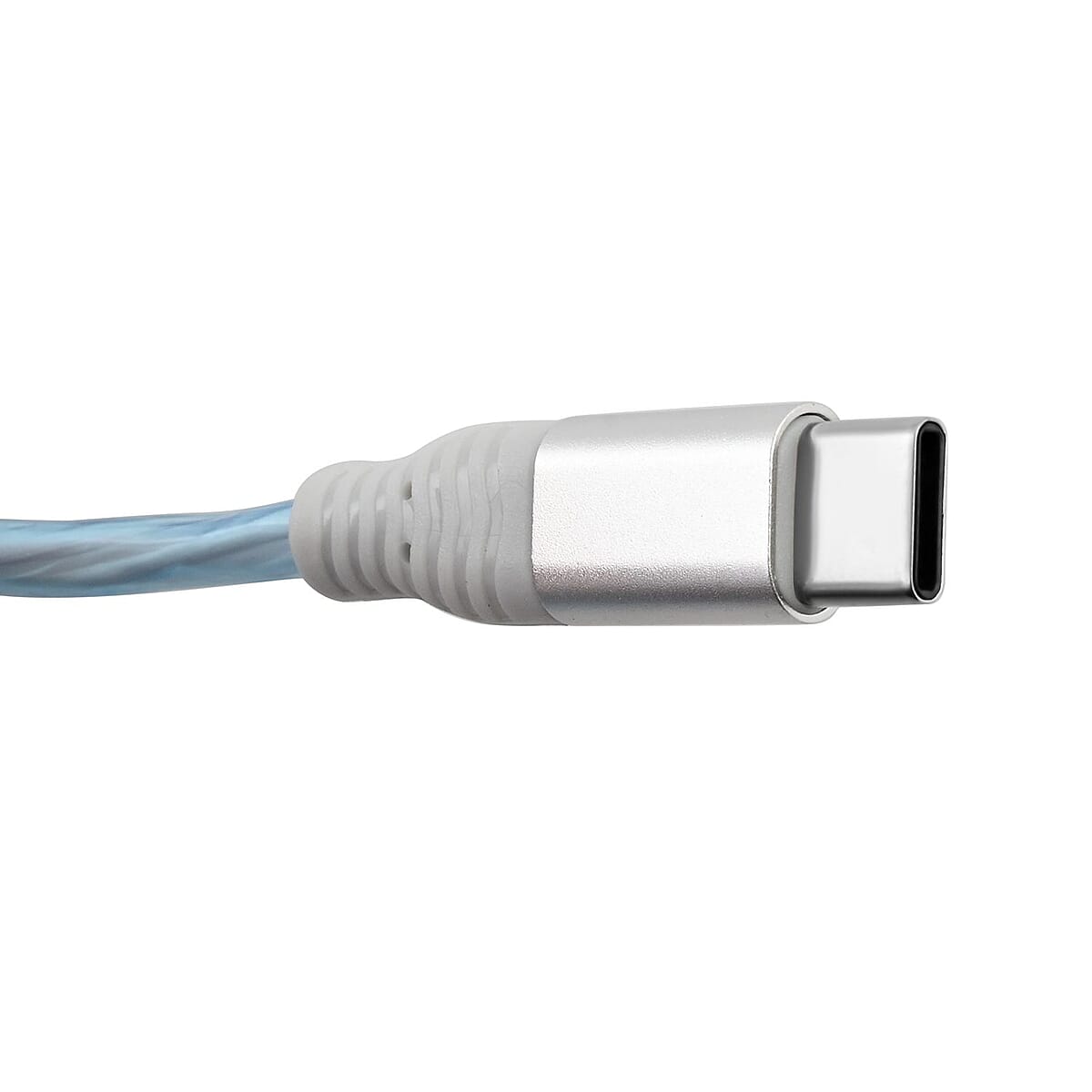 Vista Tech 10ft USB Type-C LED Flowing Charging Cable -Blue image number 2