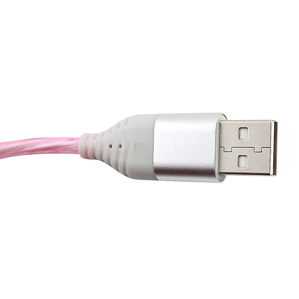 Vista Tech 10ft USB Type-C LED Flowing Charging Cable -Pink image number 1