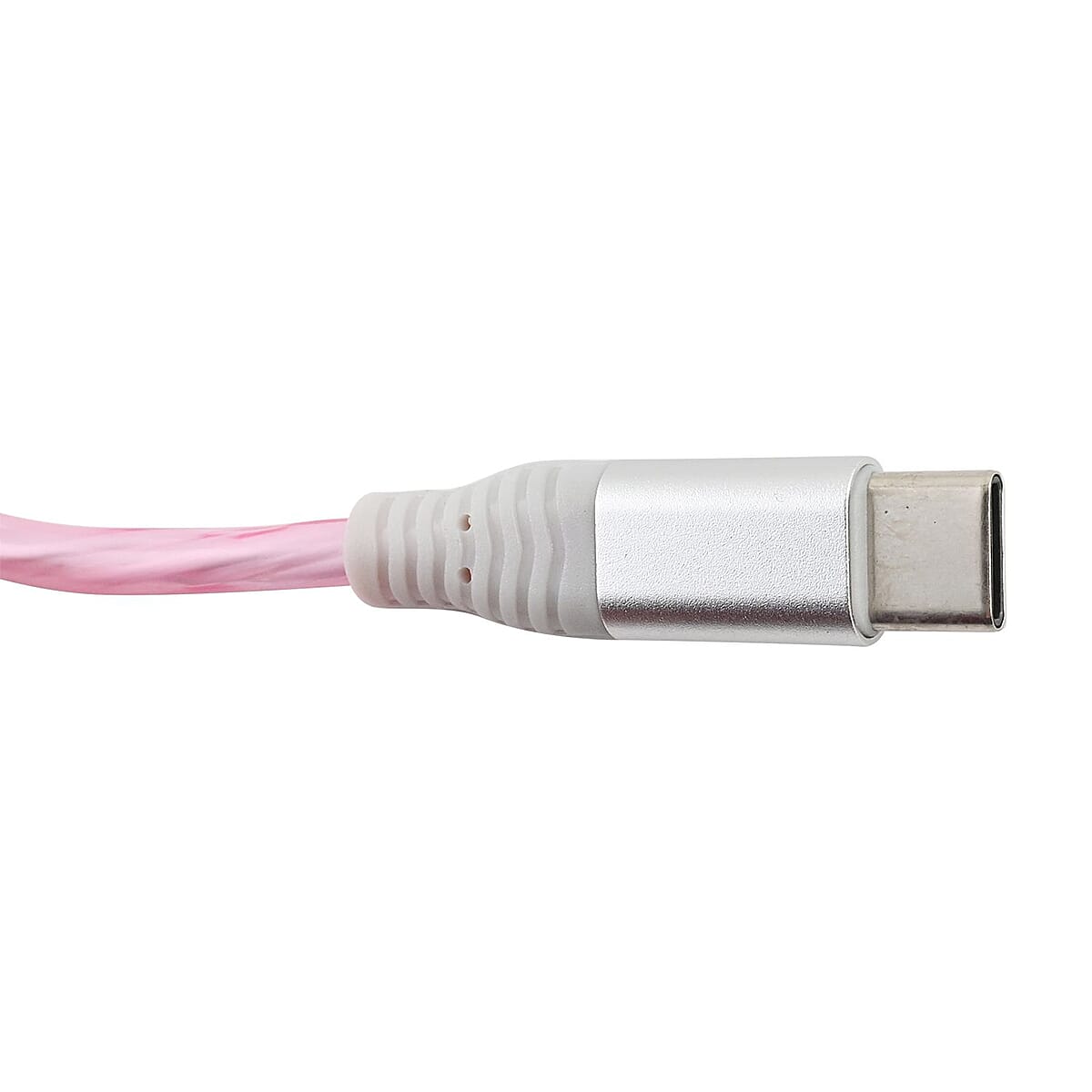 Vista Tech 10ft USB Type-C LED Flowing Charging Cable -Pink image number 2