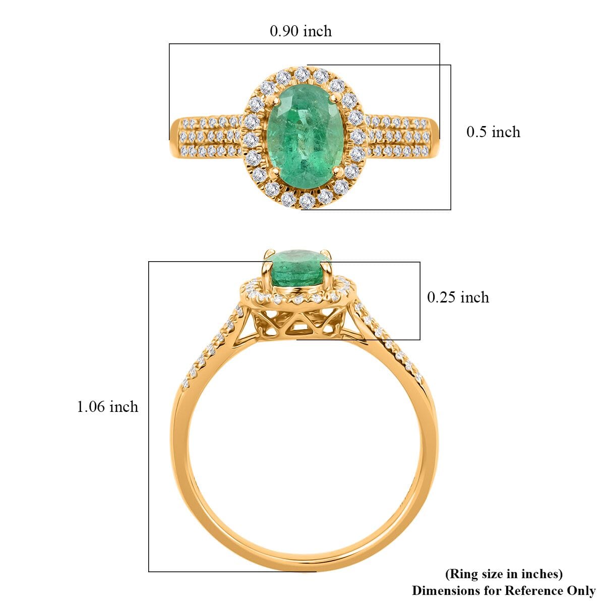Certified and Appraised Iliana 18K Yellow Gold AAA Kagem Zambian Emerald and G-H SI Diamond Ring (Size 6.0) 2.85 ctw image number 5