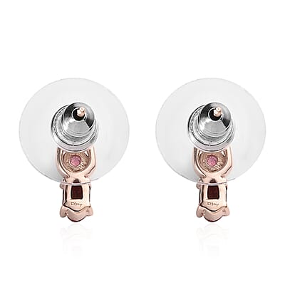 Premium Morro Redondo Pink Tourmaline Stud Earrings in Vermeil Rose Gold Over Sterling Silver 0.50 ctw