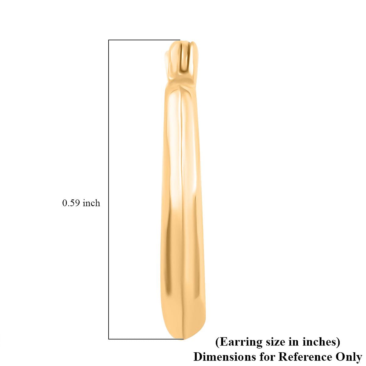 14K Yellow Gold 15X2MM Polished & Textured Octagonal Hoop Earrings image number 4