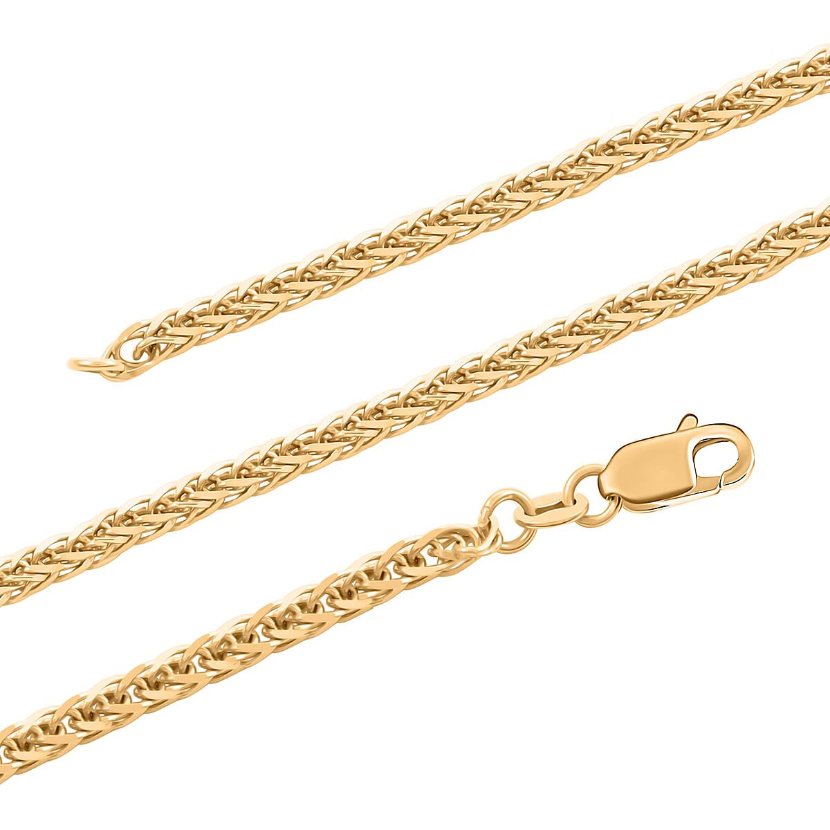14K Yellow Gold 3mm Diamond-Cut Cable Chain Necklace 24 Inches 10 Grams image number 2