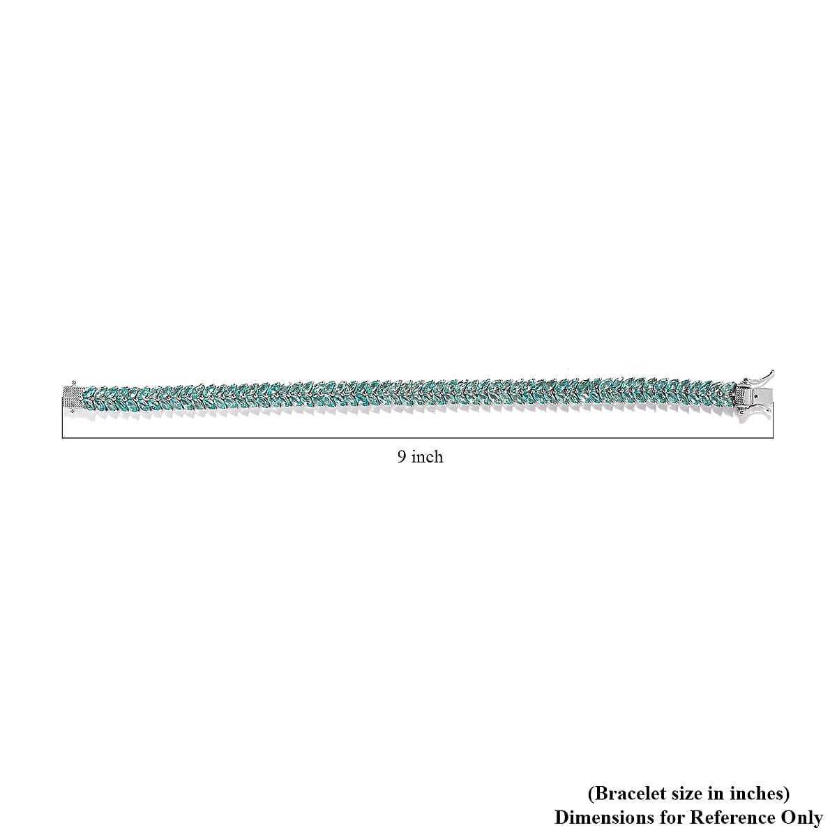 Madagascar Paraiba Apatite 2 Row Bracelet in Platinum Over Sterling Silver (8.00 In) 15.80 ctw image number 4