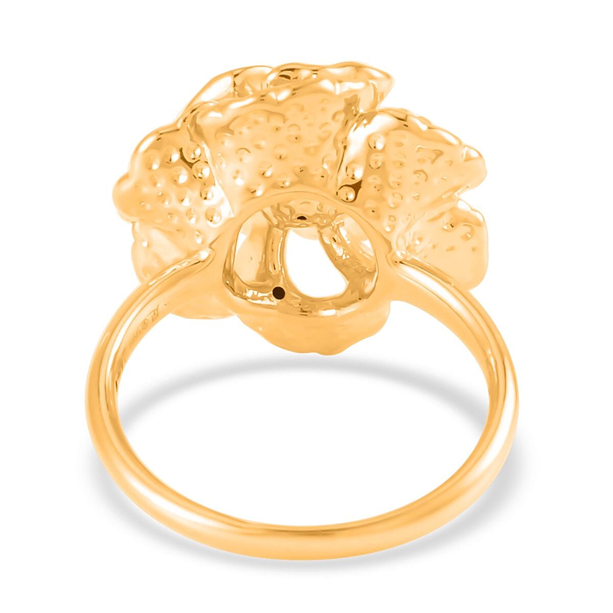 24K Yellow Gold Floral Ring 1.70 Grams (Del. in 5-7 Days) image number 3