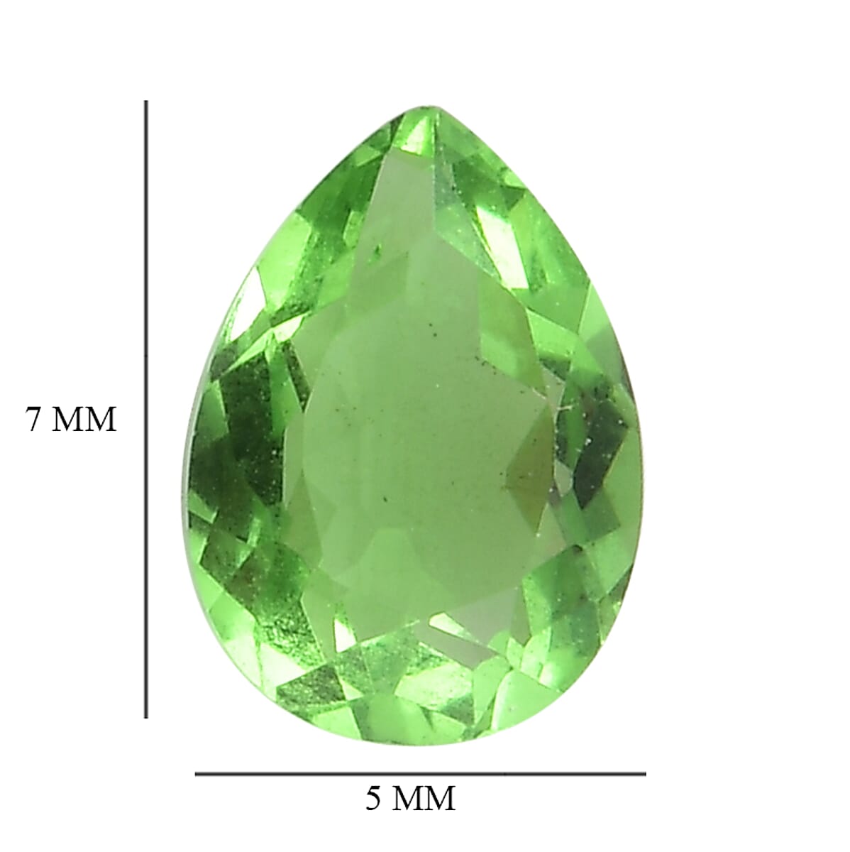 AA Helenite Set of 5 (Pear 7x5 mm) 3.34 ctw | Loose Gem | Loose Gemstones | Loose Stones | Jewelry Stones image number 3