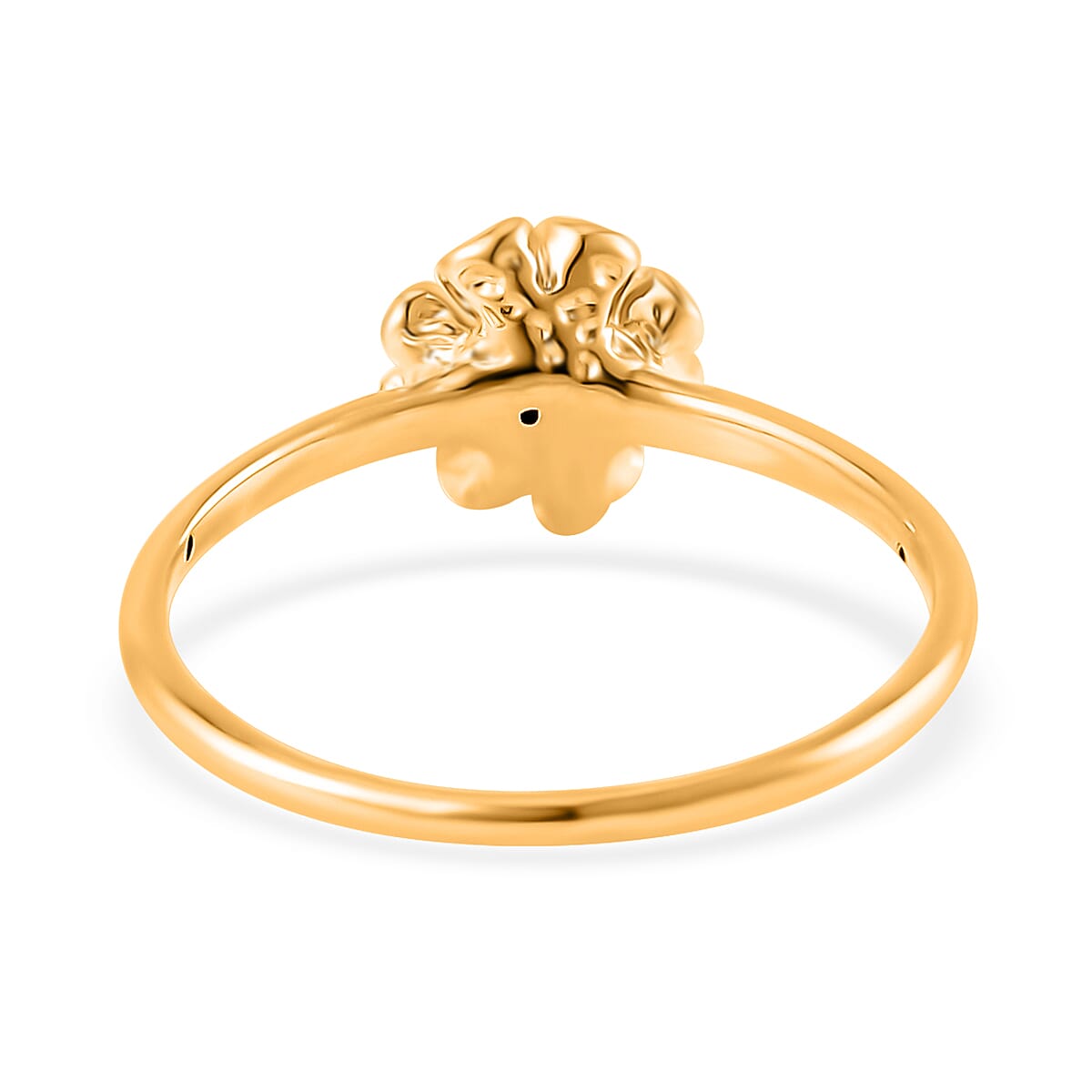Doorbuster 24K Yellow Gold Electroform Floral Ring, Promise Rings (Size 7.0) 1 Grams image number 4