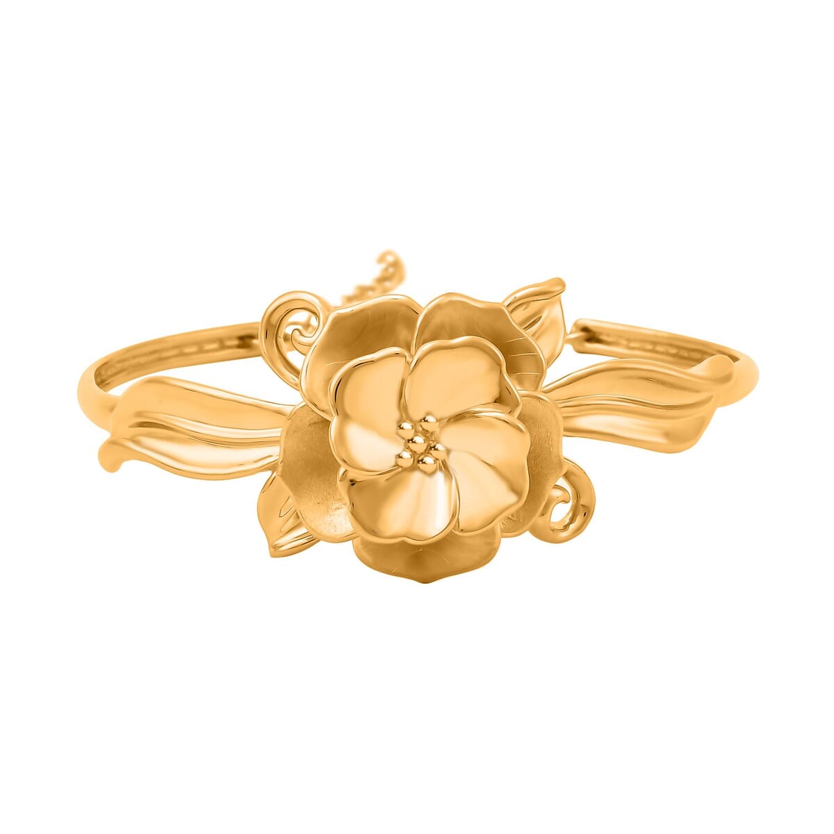 24K Yellow Gold Floral Bracelet (6.50 In) 8.30 Grams (Del. in 15-20 Days) image number 0