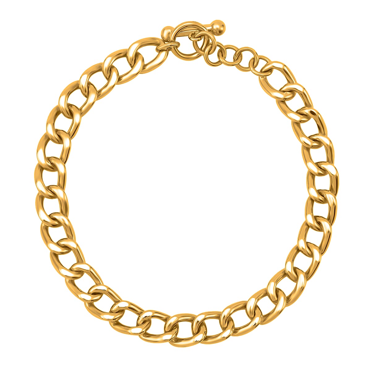 24K Yellow Gold 4mm Curb Bracelet (6.50 In) 9 Grams (Del. in 7-10 Days) image number 0