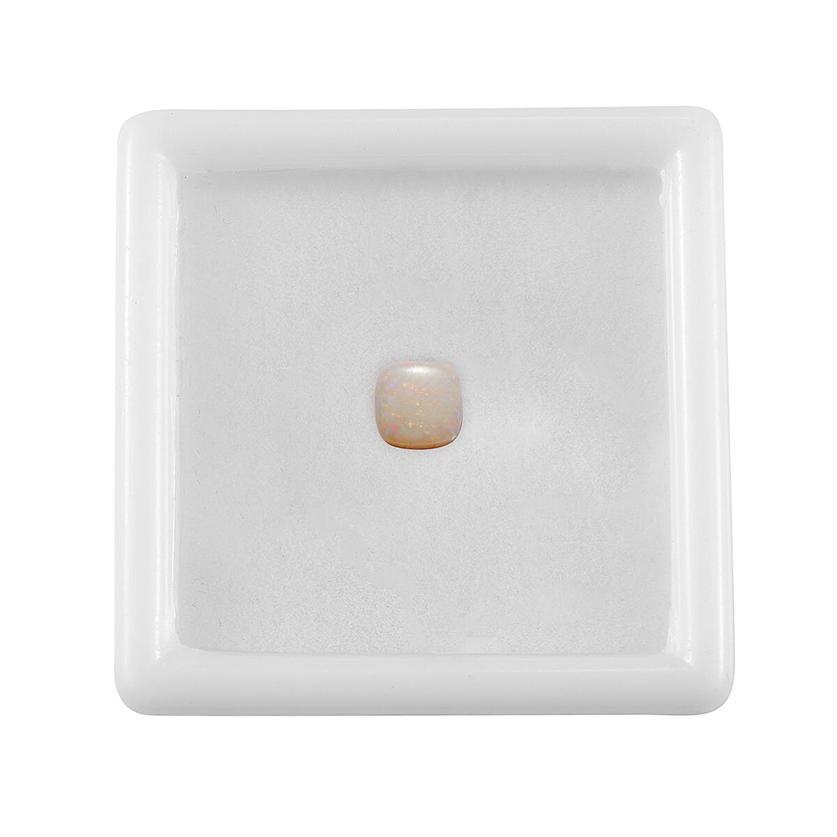 Australian Opal (Cush 5x5 mm) 0.31 ctw | Loose Gem | Loose Gemstones | Loose Stones | Jewelry Stones image number 2
