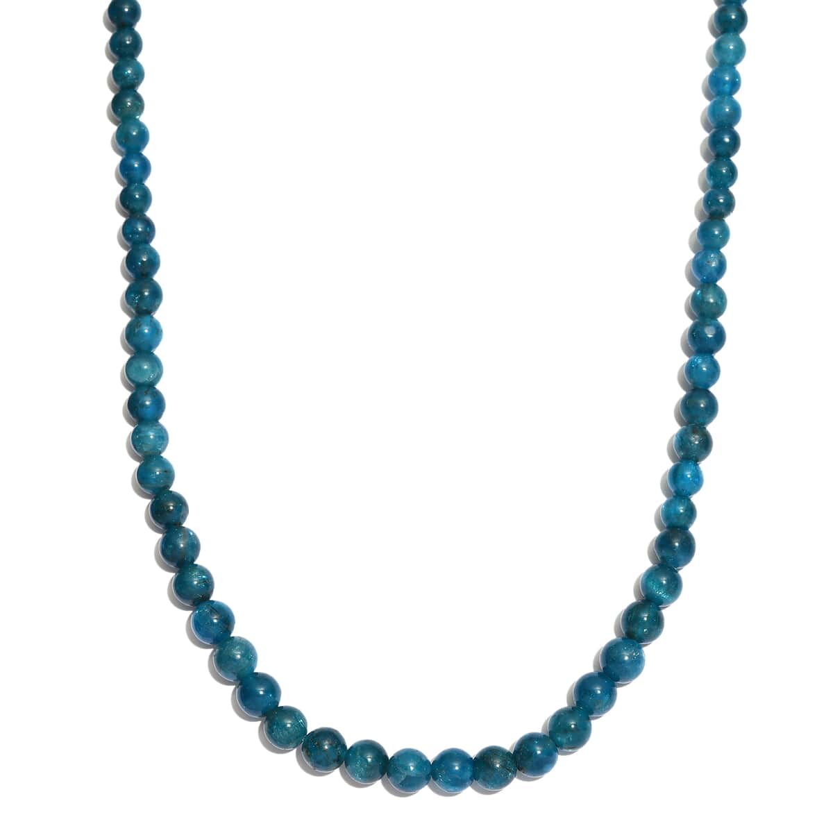 Malgache Neon Apatite Beaded Necklace 20 Inches in Sterling Silver 155.00 ctw image number 0