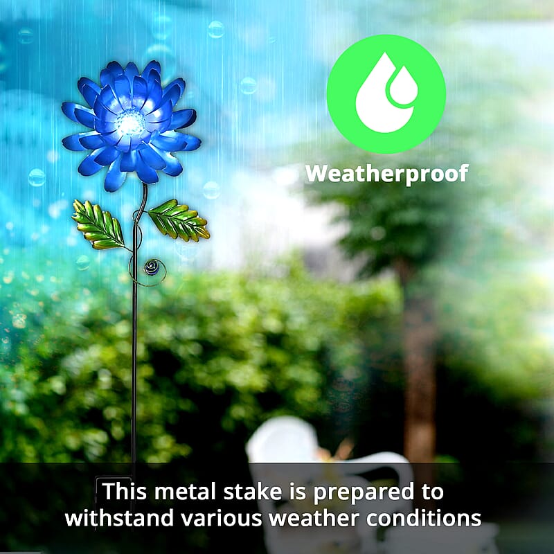 Green and Blue Flower Pattern Outdoor Garden Decoration